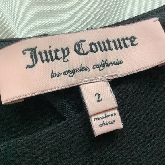 Juicy Couture Black Shift Dress with Drop Waist, Size 2 NWOT - Picture 11 of 16